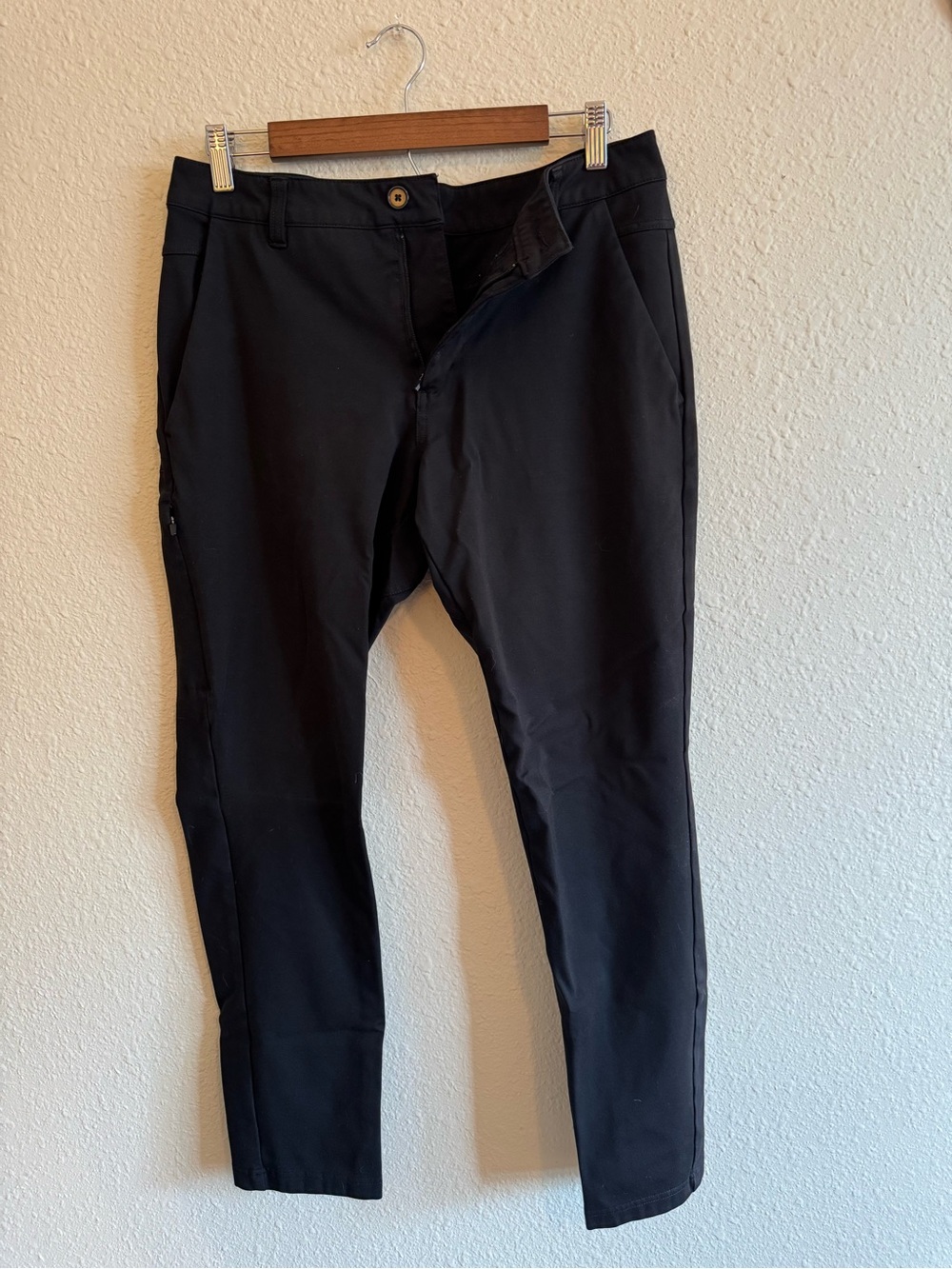BYLT Men's Premium Basics Everyday Pant 2.0 Slim Fit - Black